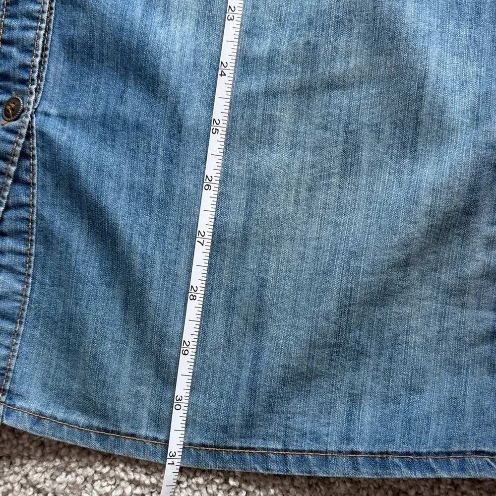 Denim Shirt Dress Above the Knee - Picture 12 of 16